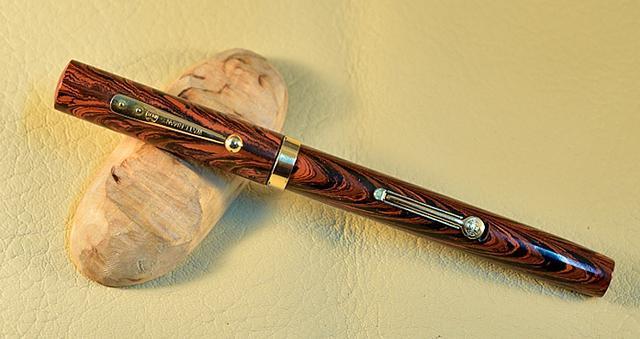 Waterman 54 Woodgrain Ripple Red